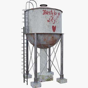 3D Abandoned Water Tower