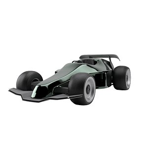 Formula 1 Low Poly Race Car 3D
