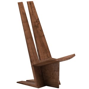3D chair 129 handcrafted sculptural