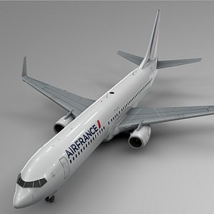 3D air france boeing 737-800 model