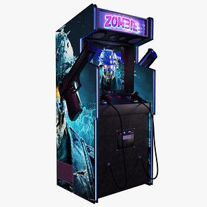 zombie shooting game machine