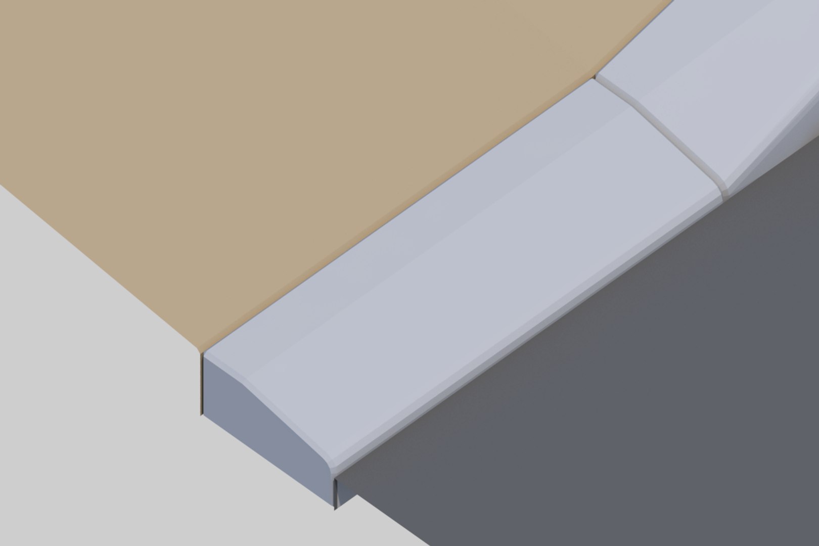 Curb One-sided Sidewalk Block 3D Model - TurboSquid 2114024
