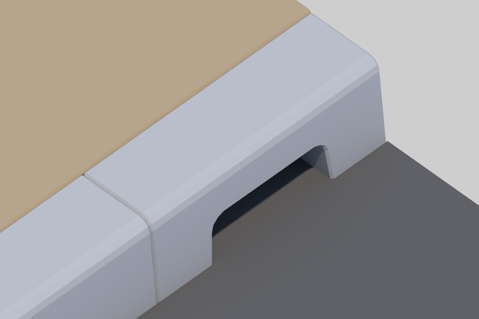 Curb One-sided Sidewalk Block 3D Model - TurboSquid 2114024