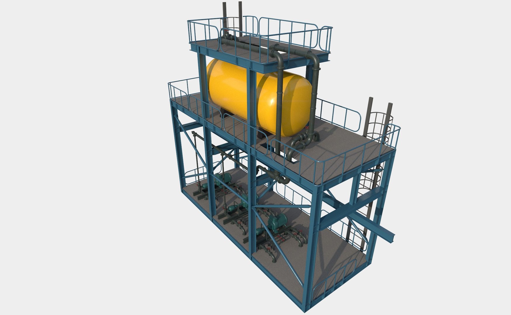 3D Industrial System Model - TurboSquid 1760951