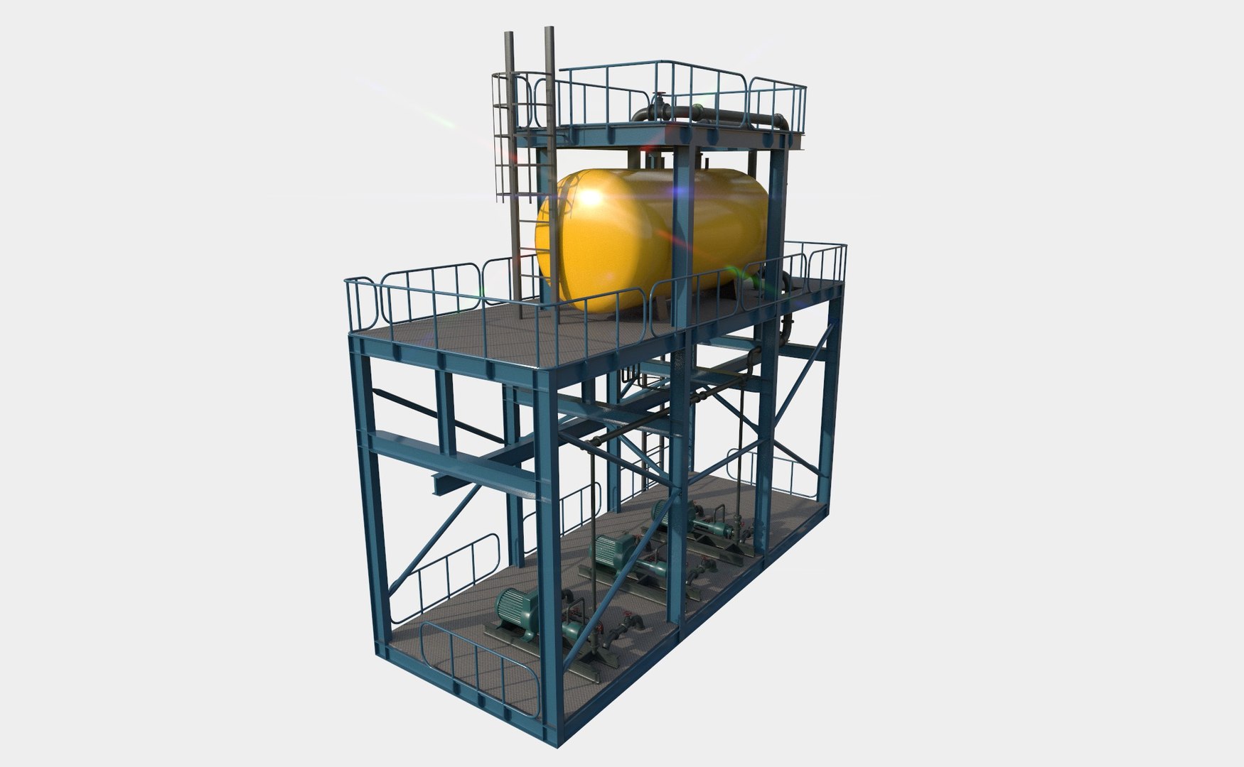 3D Industrial System Model - TurboSquid 1760951