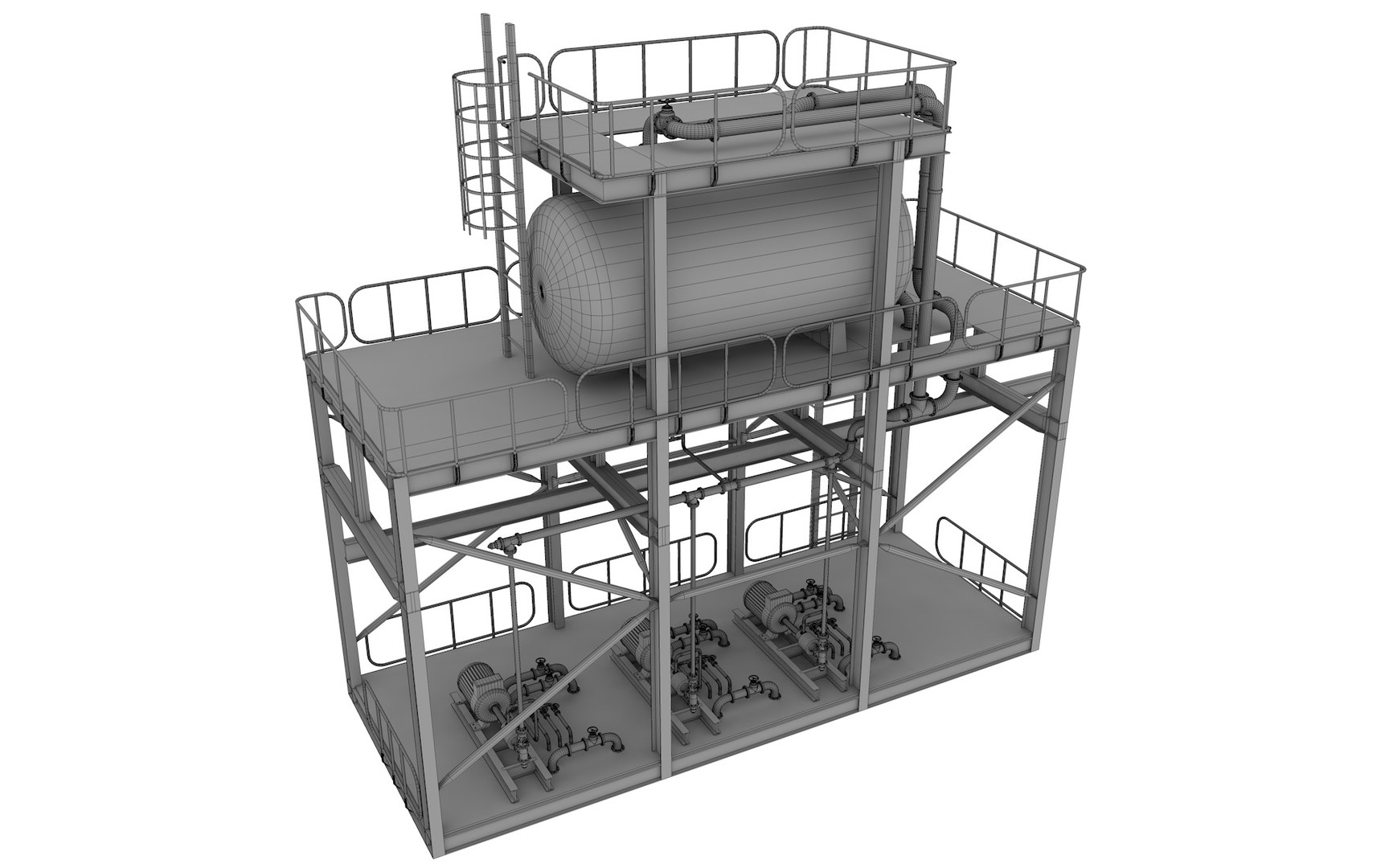 3D Industrial System Model - TurboSquid 1760951