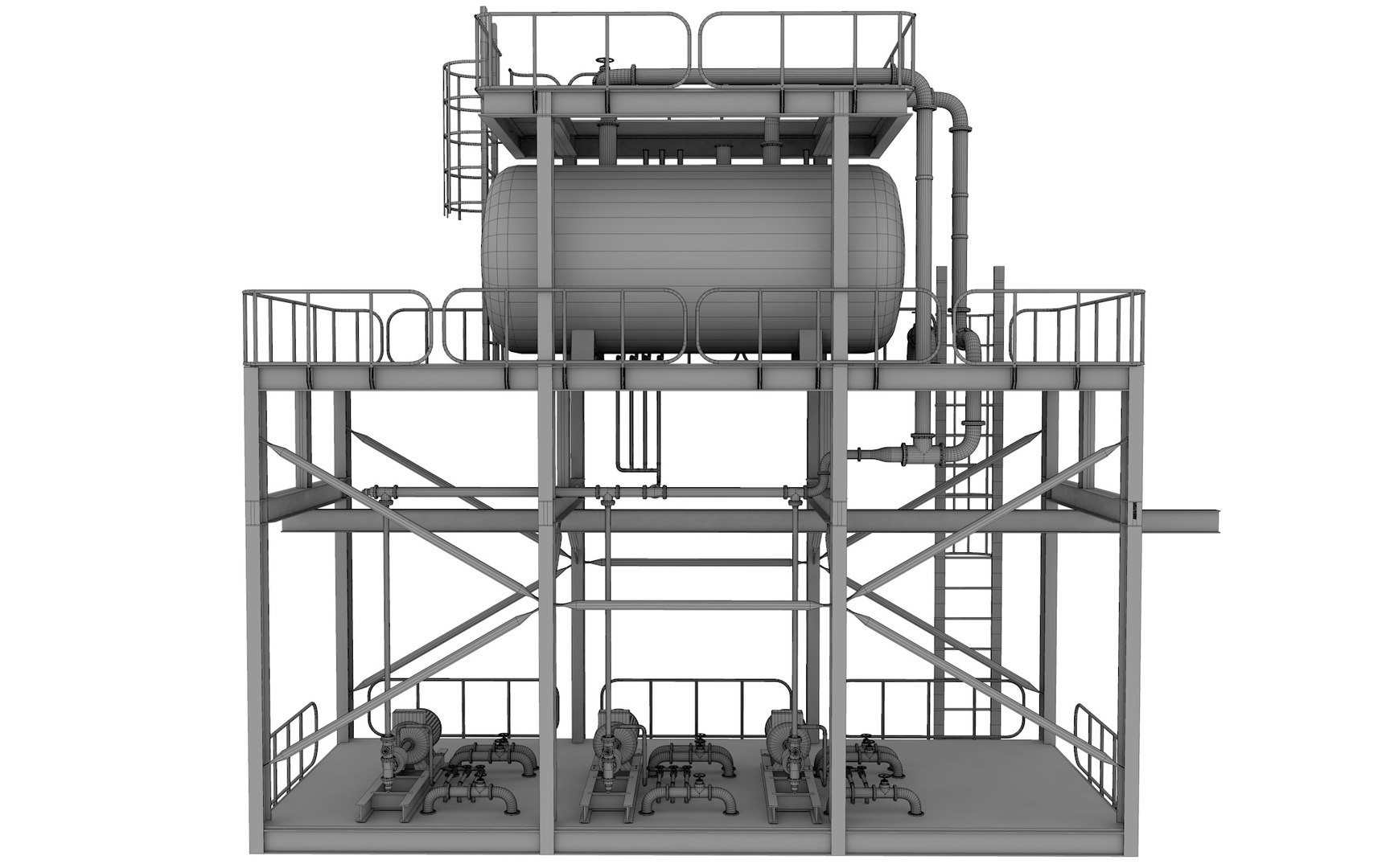 3D Industrial System Model - TurboSquid 1760951