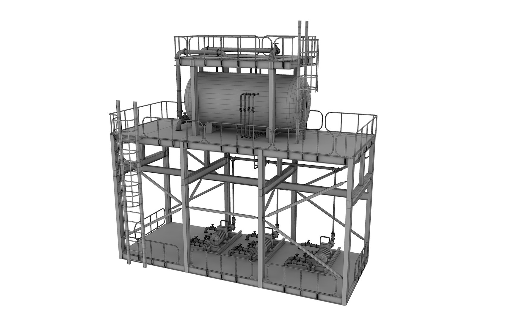 3D Industrial System Model - TurboSquid 1760951