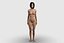 Fille brune nue truquée