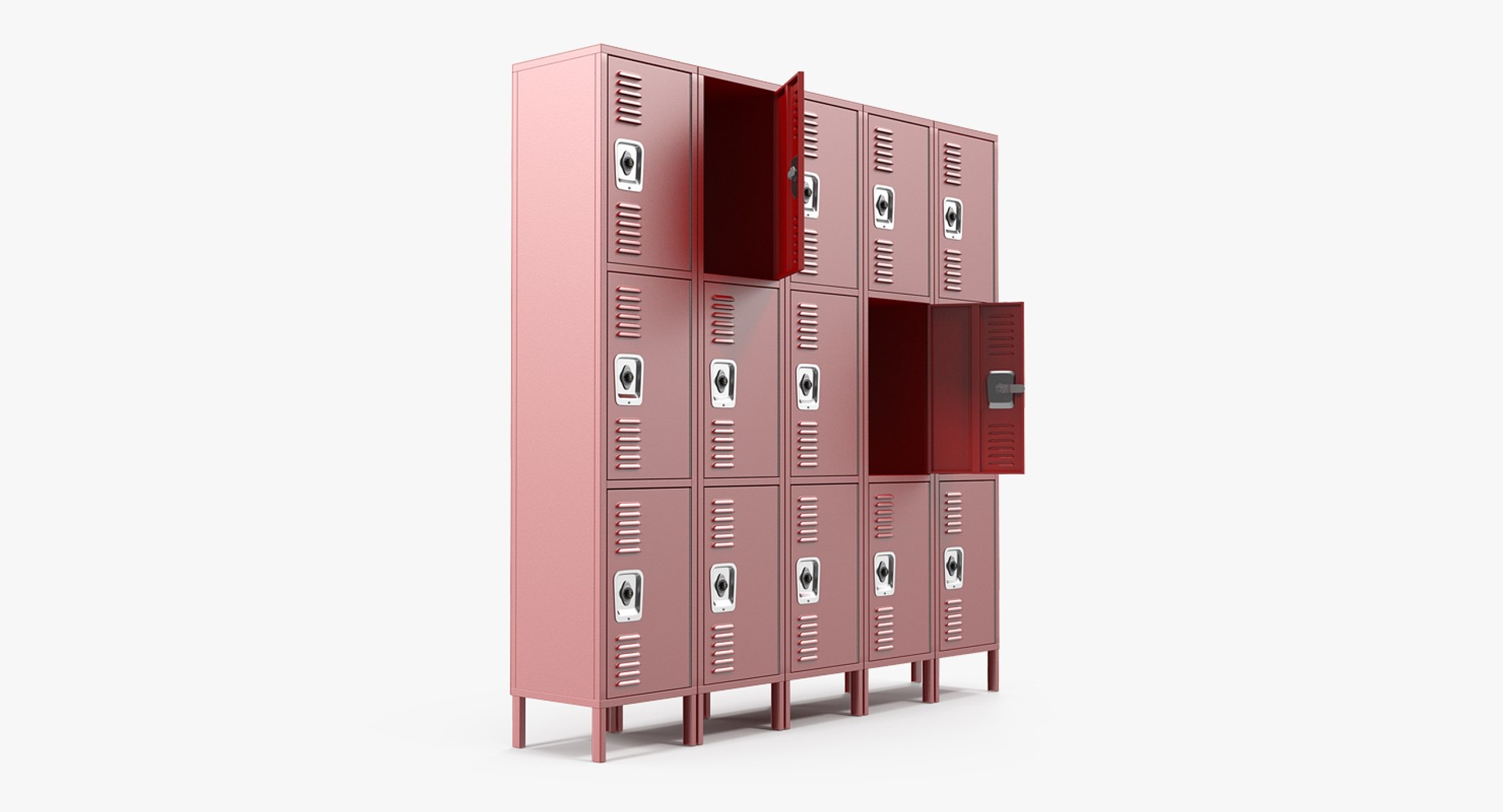 Personal Lockers 3D model preview