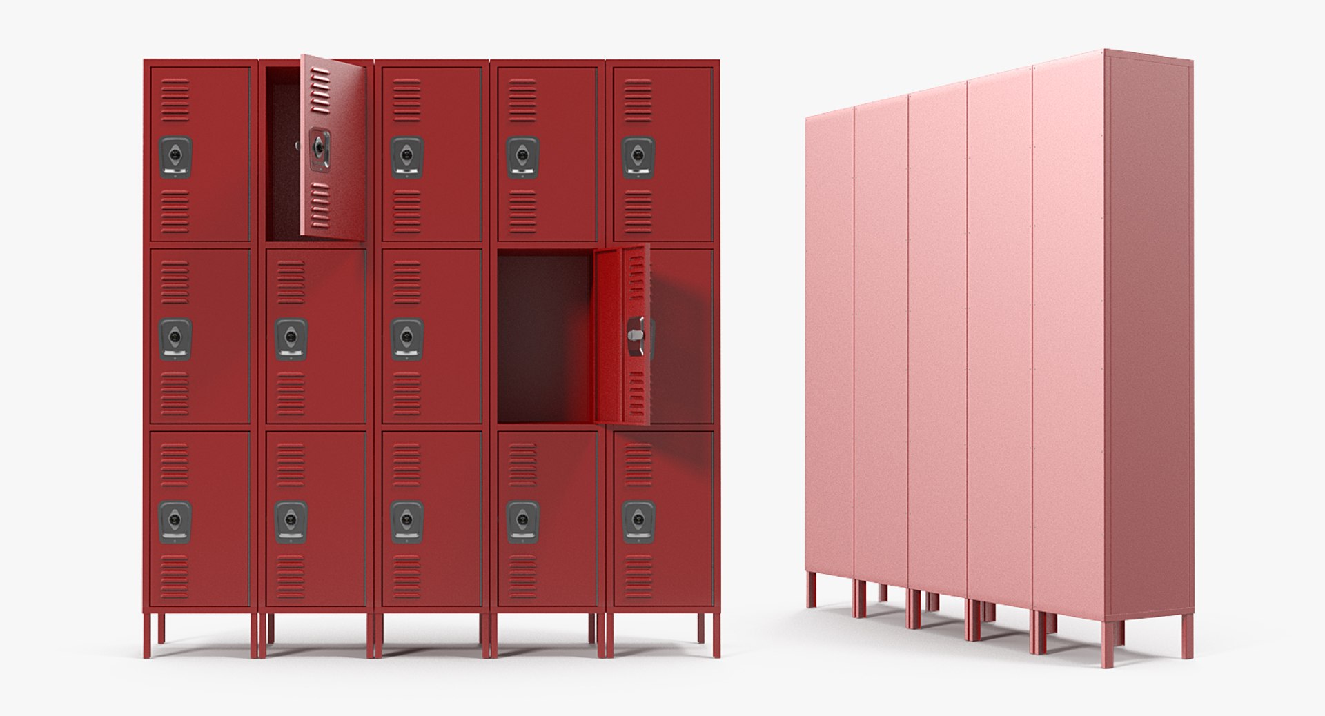 3D Personal Lockers - TurboSquid 1423771