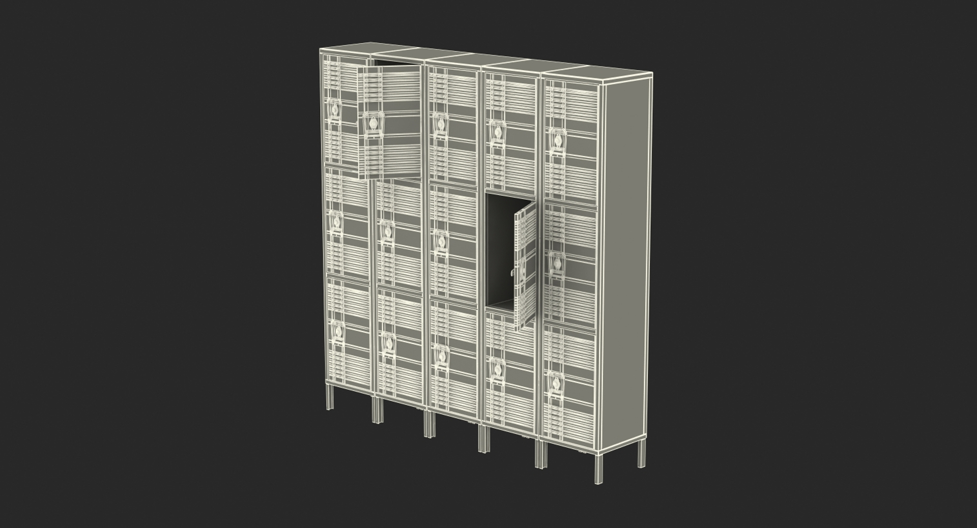 3D Personal Lockers - TurboSquid 1423771