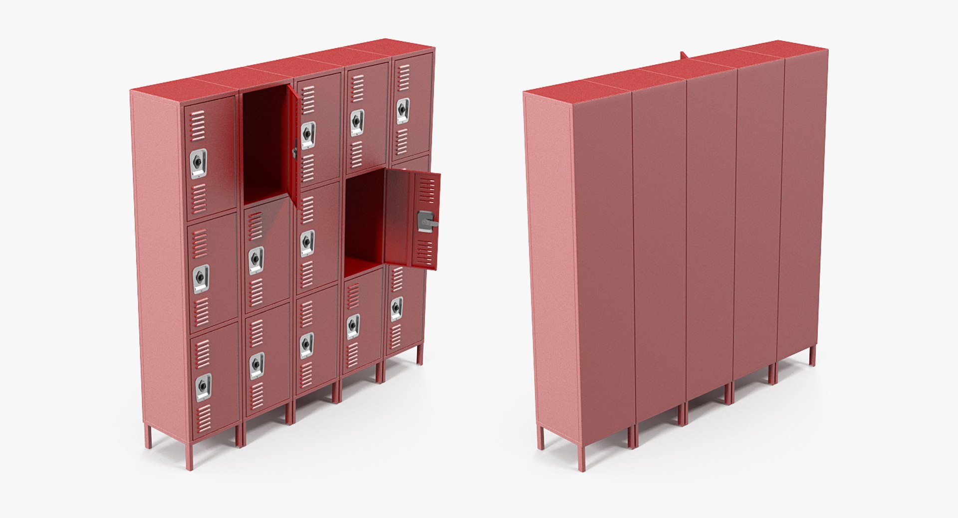 3D Personal Lockers - TurboSquid 1423771