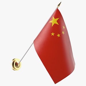 wall flag china 3D model