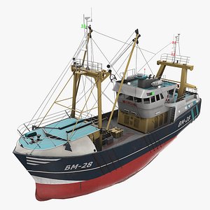 3D Beam Trawler Sea Lady