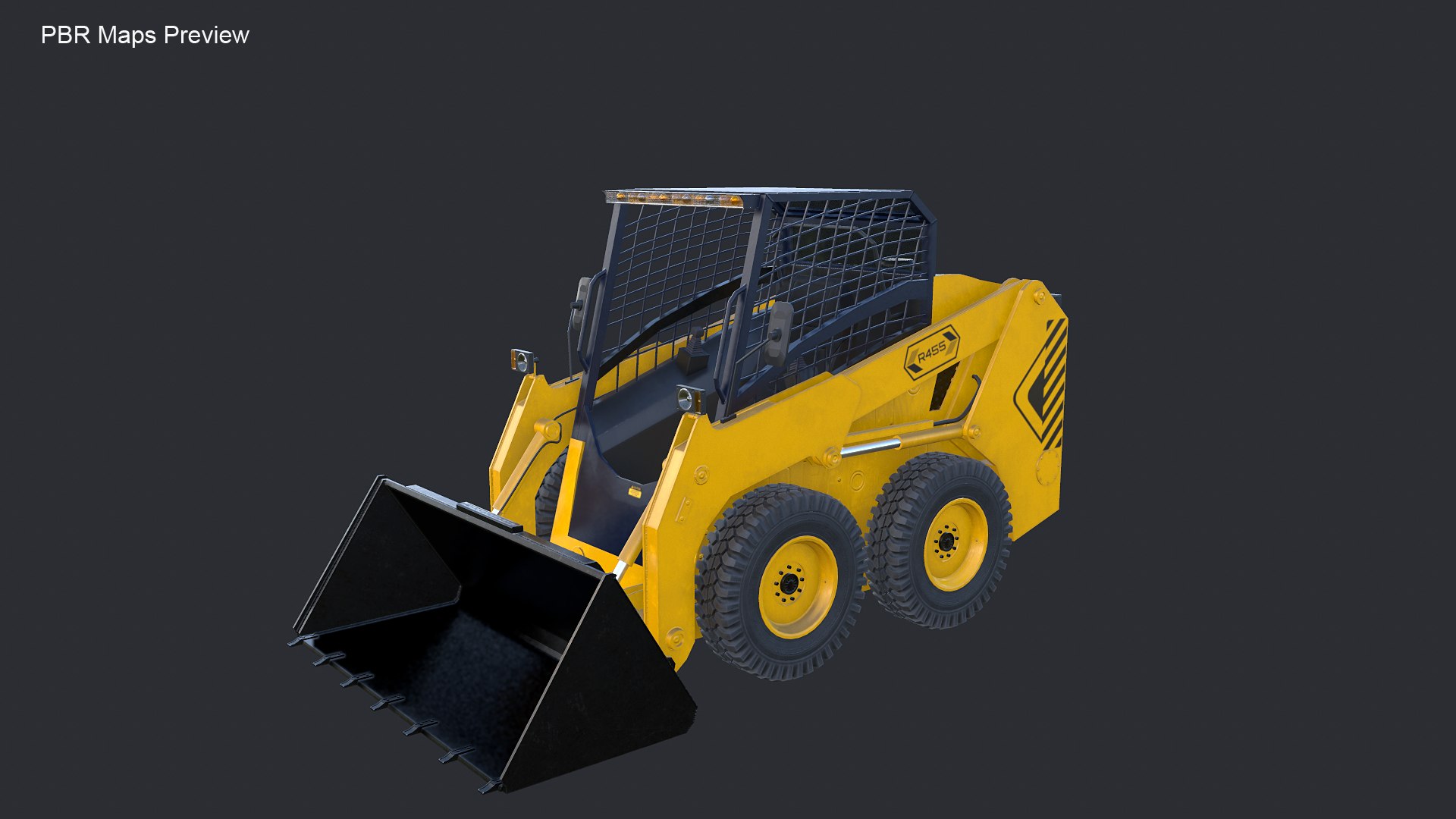 3D Modern Skid Steer Loader Model - TurboSquid 2037615