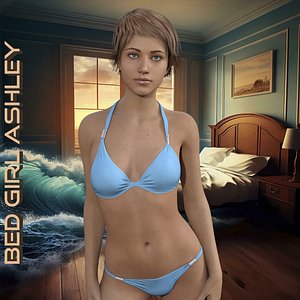 Bed Girl Ashley for Genesis 8 Female