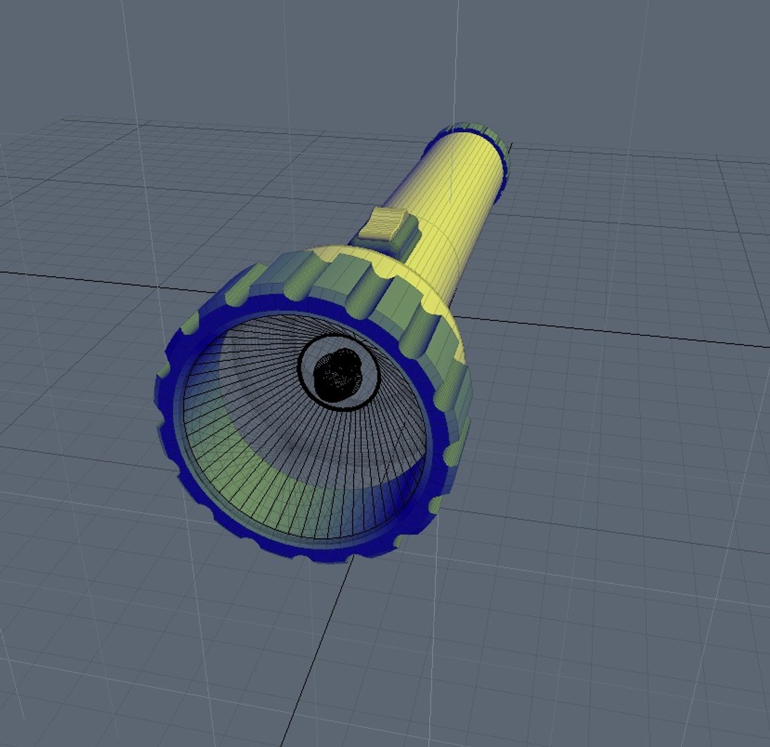 flashlight 3d model