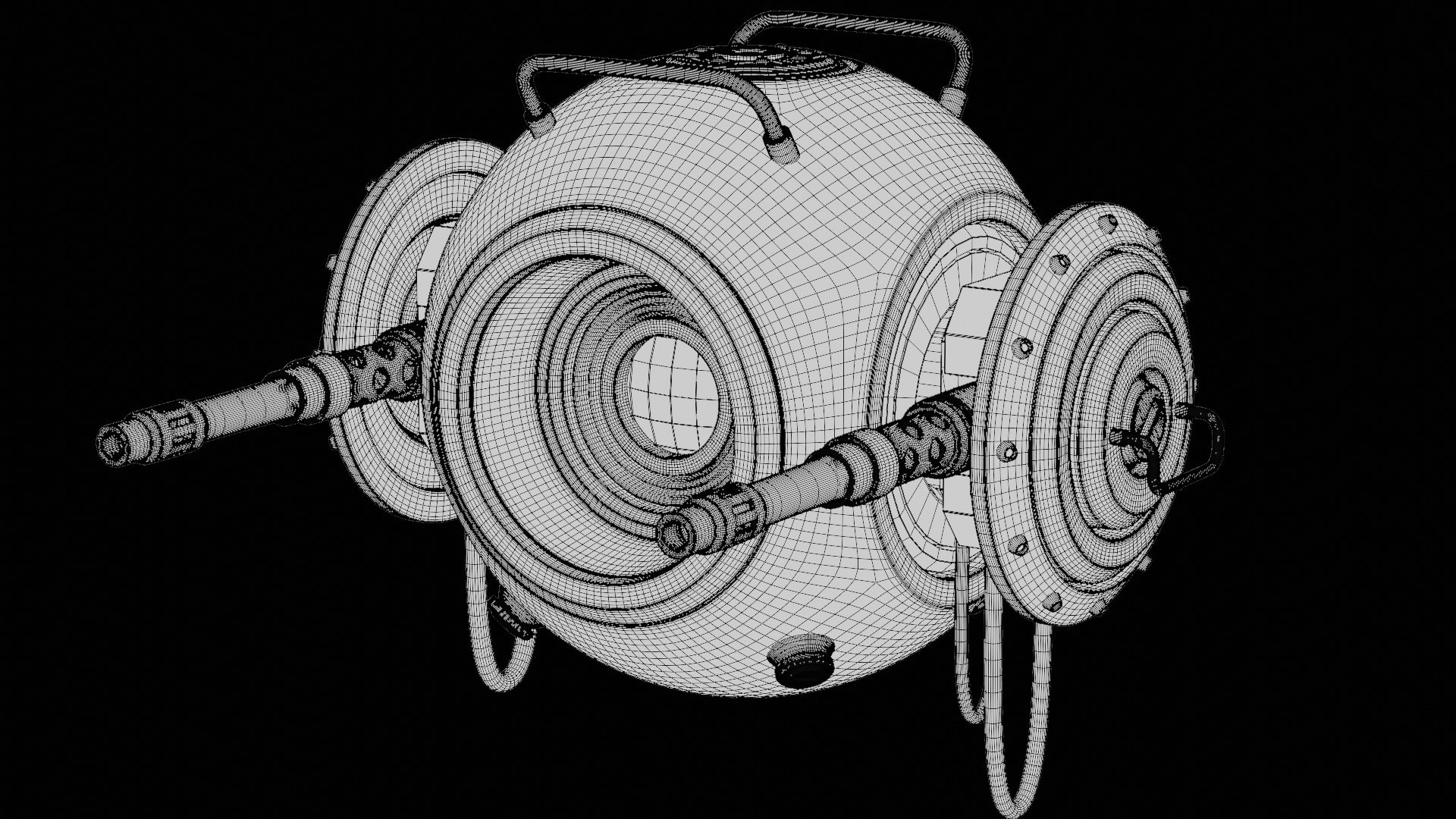 Spherical Robot With Turret 3D Model - TurboSquid 2208288