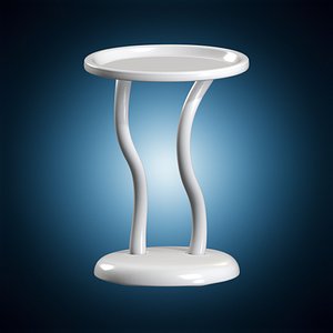 3D Dual Curve Desk Stand Holder 3D Print Model