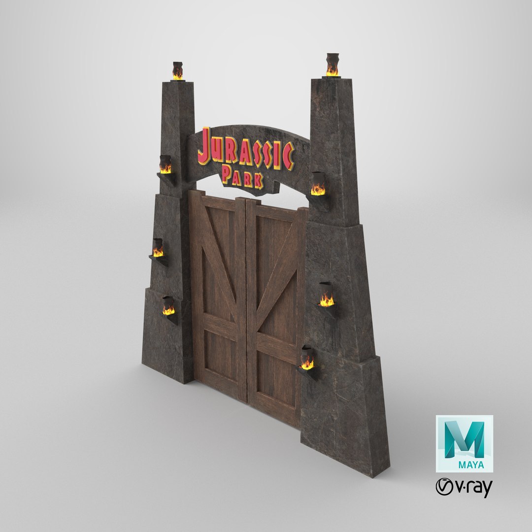3D Jurassic Park Gate https://p.turbosquid.com/ts-thumb/JX/GrY0iQ/h1/stemcell_maya_vray_render/png/1710401884/1920x1080/fit_q87/340d5280d31f99de62cb9c1cb8c8409bbaf51dc8/stemcell_maya_vray_render.jpg