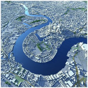 3D London city map