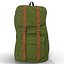 3d model of backpack 8 green generic