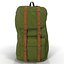 3d model of backpack 8 green generic