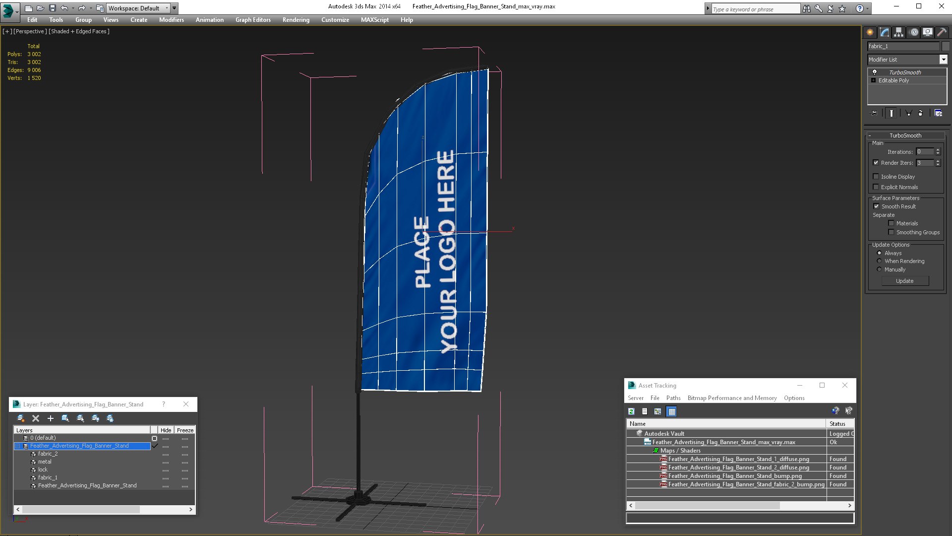 Feather Advertising Flag Banner Stand 3D Model - TurboSquid 2235894