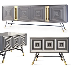 Sideboard nightstand Vela Dark Salerno by Nills