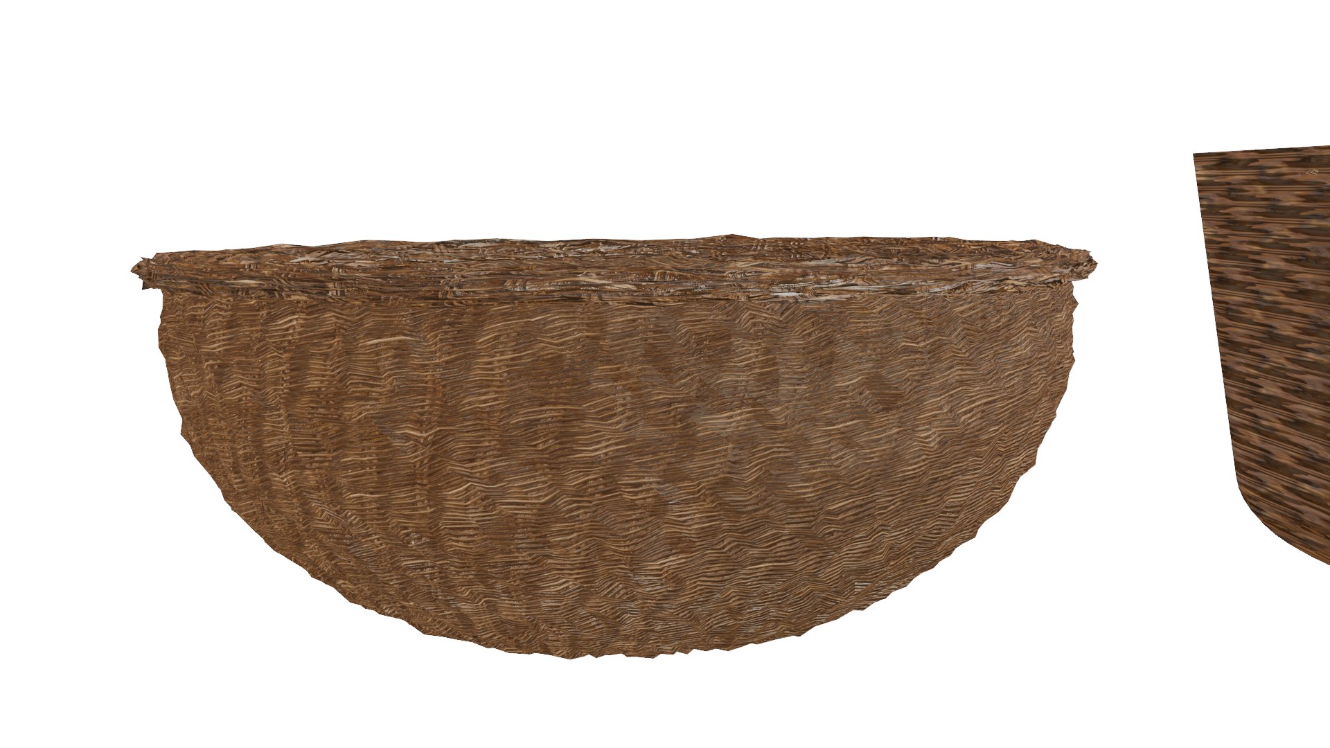 3D Wicker Bucket Baskets - TurboSquid 2206858