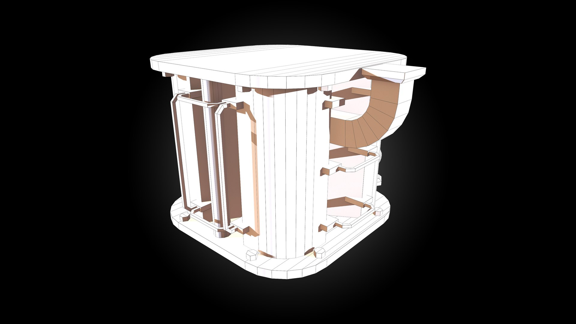 Column Body B 3D Model - TurboSquid 1804568