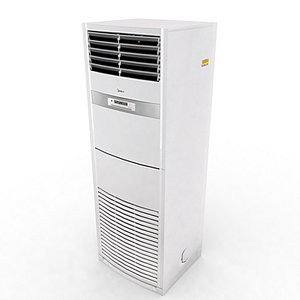 Standing Air Conditioner - Minimalist White Standing Air Conditioner Low Poly 3D Model 3D model