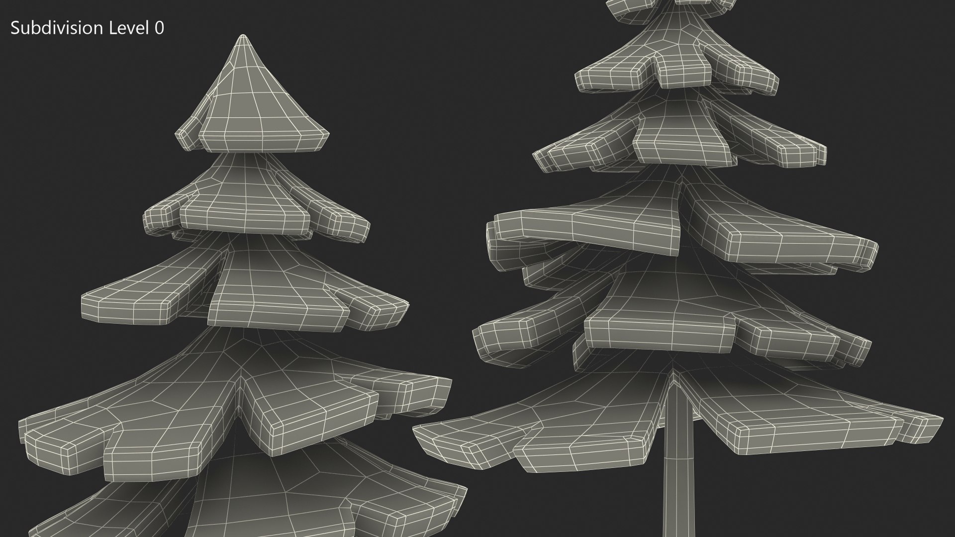 Fur Tree Cartoon Style Handpaint Texture 3D Model - TurboSquid 2170104
