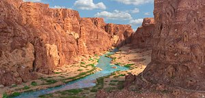 grand canyon colorado river 3D model