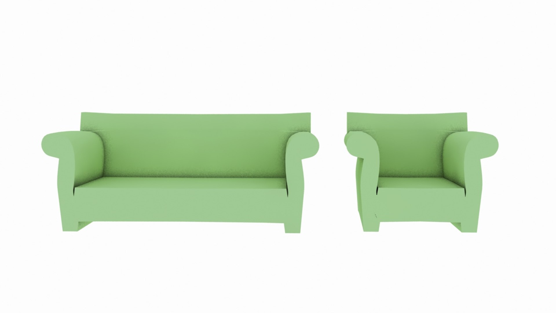 Kartell Bubble Sofa 3D Model TurboSquid 1345449