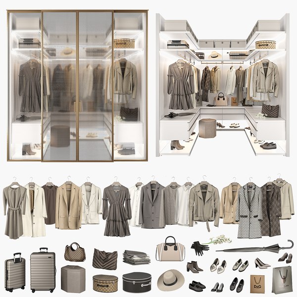 Walk-in Closet 98 part 3 3D model