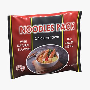 3D Noodles Pack 01 Low Poly