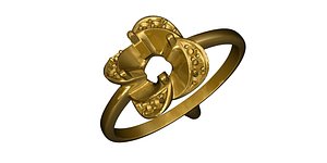 3d gold ring model