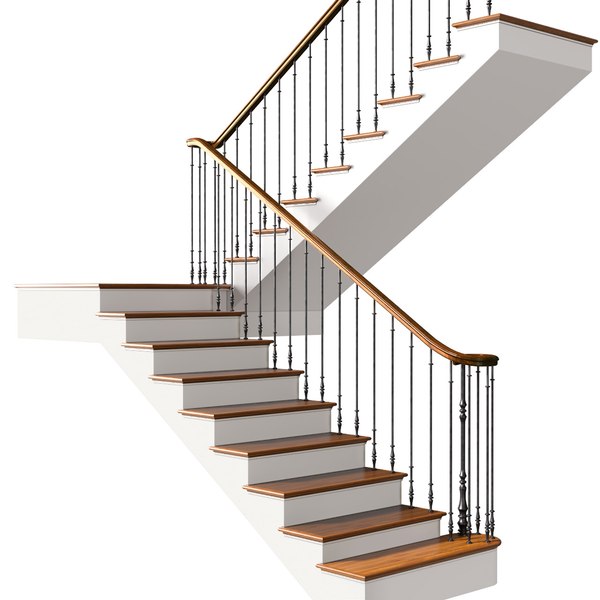 Classic Stair Modern 3D model 3D model