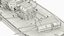 Bismarck Kriegsmarine Warship in Early Service Fit 1940 on Water Gray