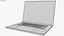 Apple MacBook Pro 16 M5 2025 Silver and Black Rigged 3D model
