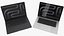 Apple MacBook Pro 16 M5 2025 Silver and Black Rigged 3D model