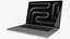 Apple MacBook Pro 16 M5 2025 Silver and Black Rigged 3D model
