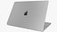 Apple MacBook Pro 16 M5 2025 Silver and Black Rigged 3D model