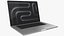 Apple MacBook Pro 16 M5 2025 Silver and Black Rigged 3D model