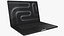 Apple MacBook Pro 16 M5 2025 Silver and Black Rigged 3D model