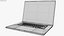 Apple MacBook Pro 16 M5 2025 Silver and Black Rigged 3D model