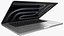 Apple MacBook Pro 16 M5 2025 Silver and Black Rigged 3D model