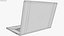 Apple MacBook Pro 16 M5 2025 Silver and Black Rigged 3D model